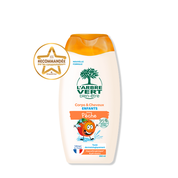 Crème Corps & Cheveux enfants Parfum Pêche 260 mL