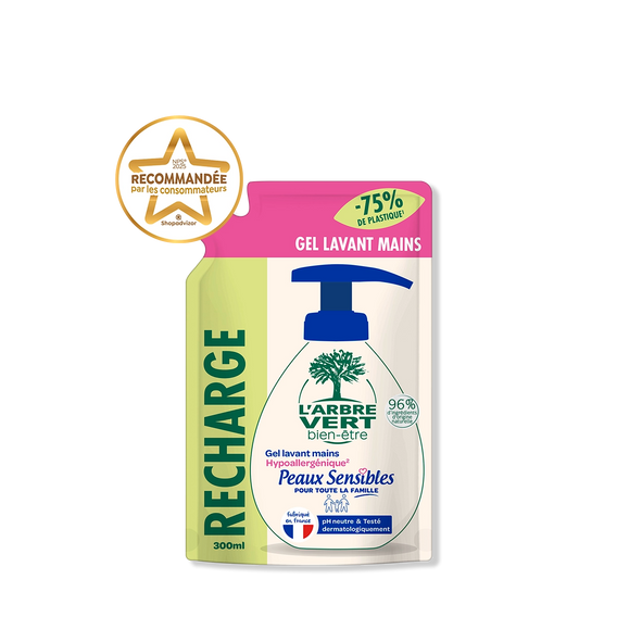 Recharge gel lavant mains Peaux sensibles 300 mL