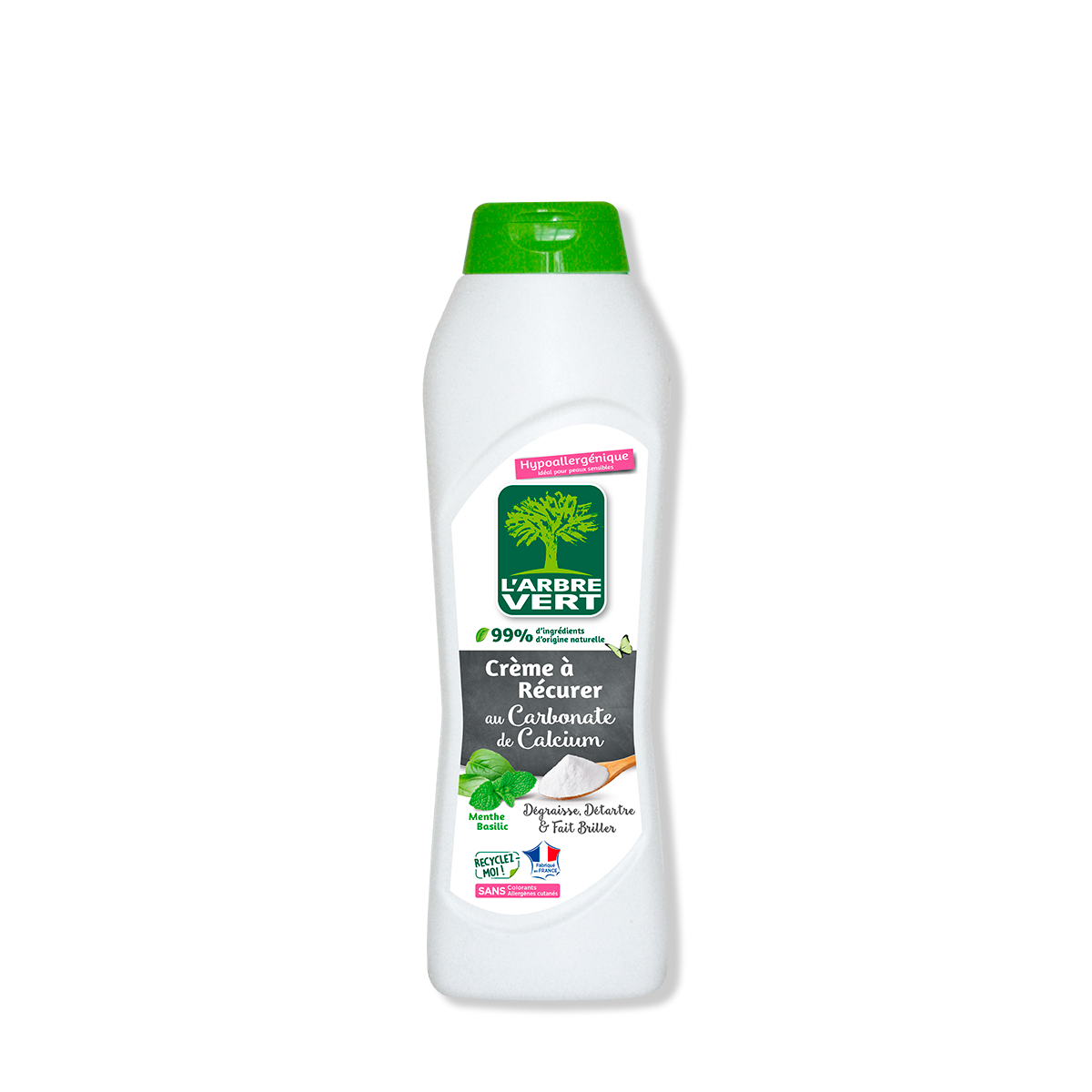 Crème à récurer Menthe basilic 500 mL