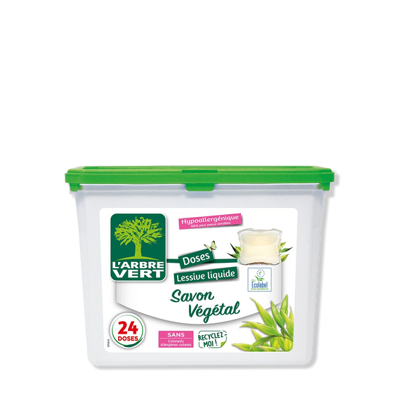 Doses lessive liquide Savon Végétal 24 doses
