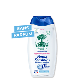 douche hypoallergénique Peaux sensible 0% sans parfum