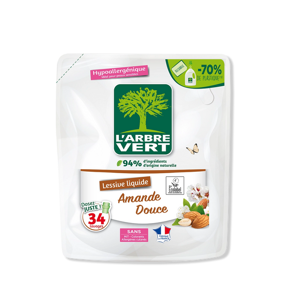 Recharge lessive liquide Amande douce 1,53L