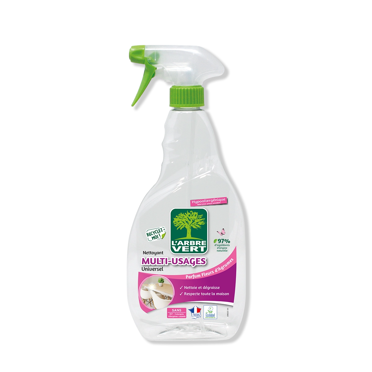 Spray nettoyant Multi-usages Agrumes 740 mL