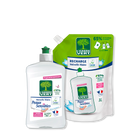 Pack liquide vaisselle et recharge Peaux sensibles 500 mL + 1L