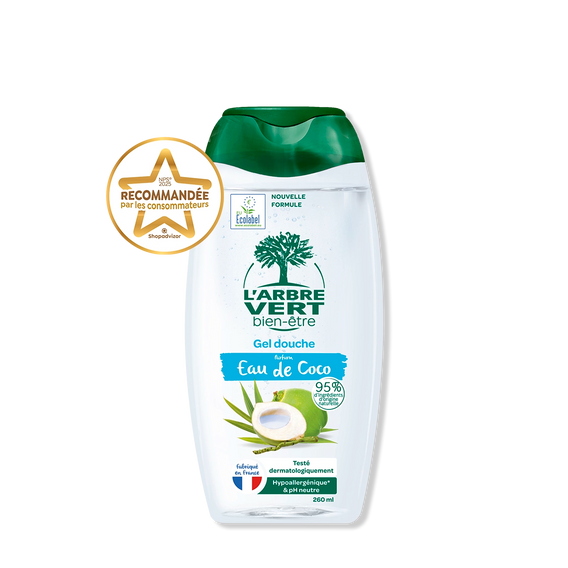 douche eau de coco hypoallergenique