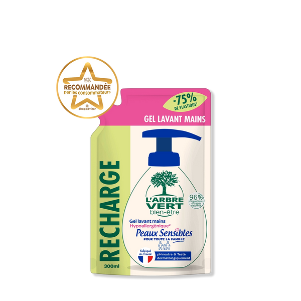 Recharge gel lavant mains Peaux sensibles 300 mL