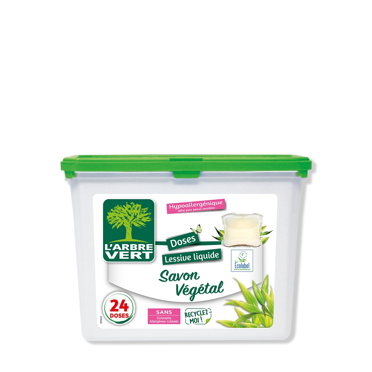 Doses lessive liquide Savon Végétal 24 doses