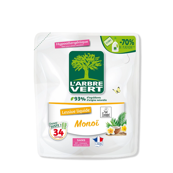 Recharge lessive liquide Monoï 1,53L