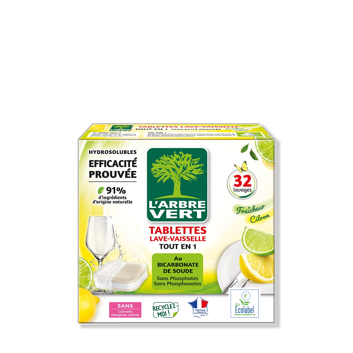 Tablettes lave vaisselle Tout en Un 32 Tablettes
