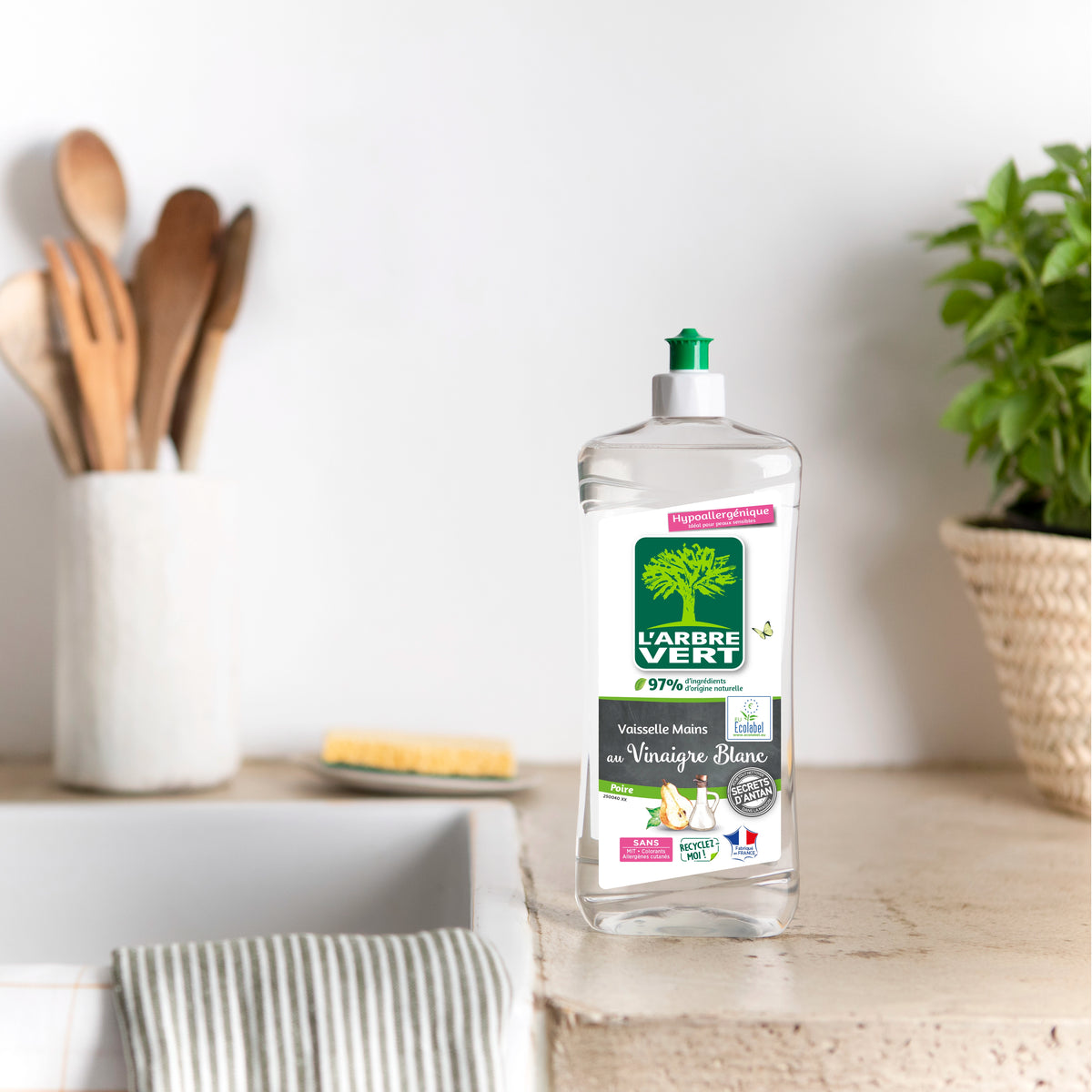 Liquide vaisselle Vinaigre blanc & Poire 750 mL