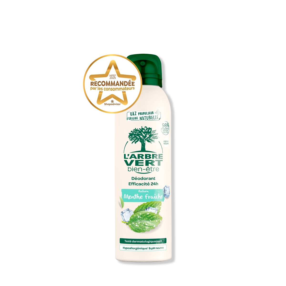 Déodorant spray Menthe Fraiche 125 mL