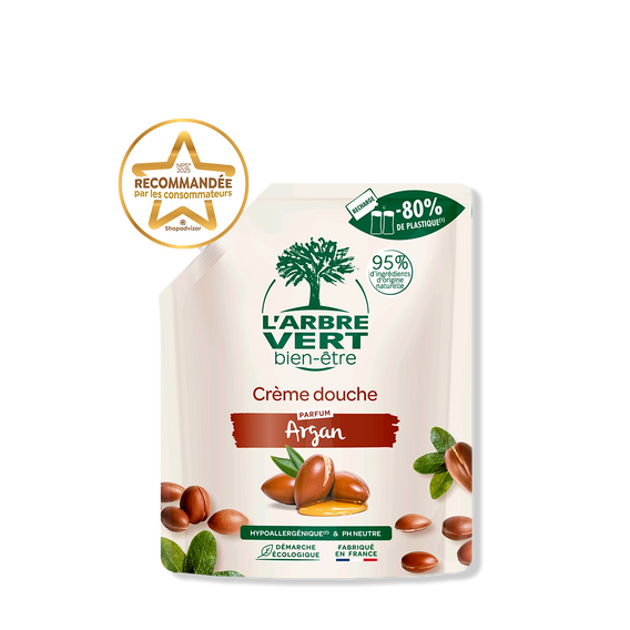 Recharge crème douche Argan avec bouchon 500mL