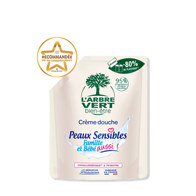 Recharge Douche Peaux Sensibles avec bouchon 500mL