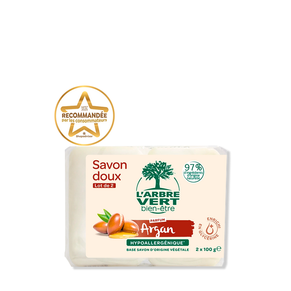 Savon doux Parfum Argan 2 x 100 g