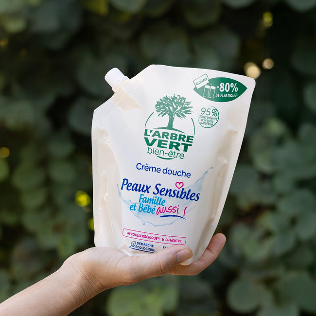 Recharge Douche Peaux Sensibles avec bouchon 500mL